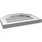 Ekena Millwork Octagonal Top Surface Mount PVC Gable Vent w/ 2"W x 1-1/2"P Brickmould Frame, 16"W x 12"H GVPOT16X1202SN - alternate 2